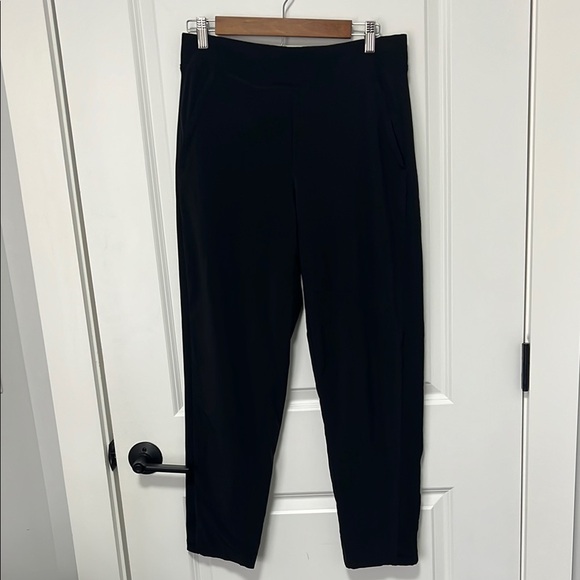 Athleta Brooklyn Pants Womens Black Stretch Elastic Waist Pockets size 6 - Picture 3 of 10